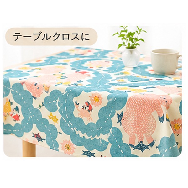 ふろしき katakata オーガニック ラッコ オーガニックコットン 風呂敷 日本製 クリーム 100×100cm 画像