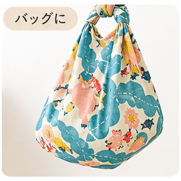 ふろしき katakata オーガニック ラッコ オーガニックコットン 風呂敷 日本製 クリーム 100×100cm 画像