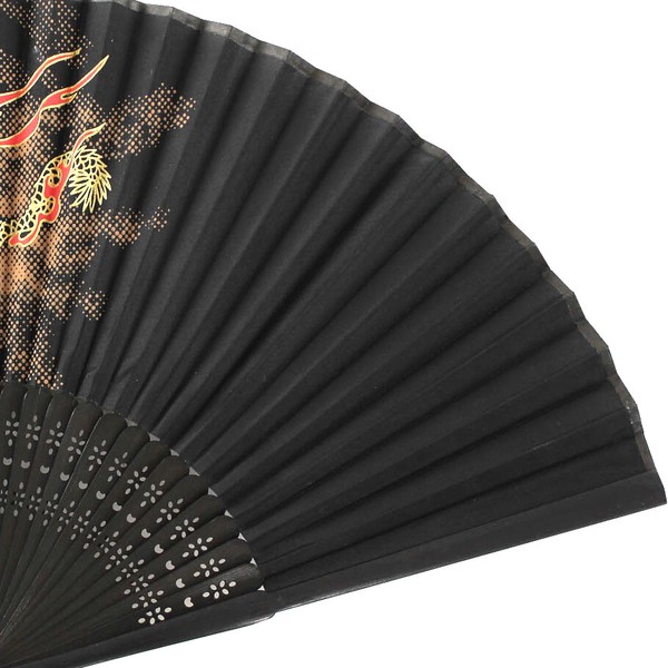 扇子 布せんす 龍 和風 和柄 21cm 画像