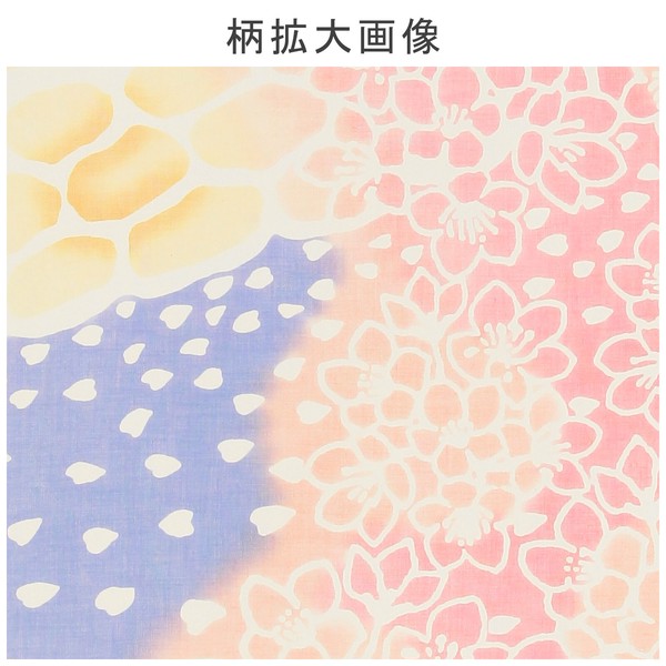 注染手ぬぐい 川と風と桜 花見 さくら てぬぐい はんかち 日本製 ピンク 33×90 画像