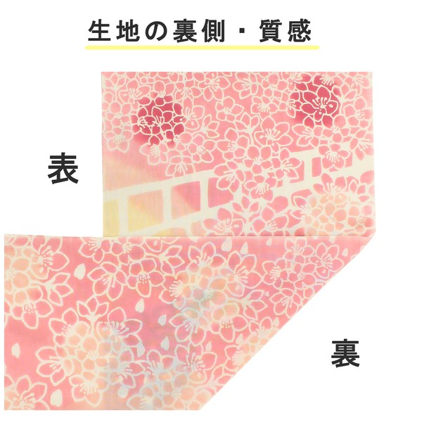 注染手ぬぐい 川と風と桜 花見 さくら てぬぐい はんかち 日本製 ピンク 33×90 画像