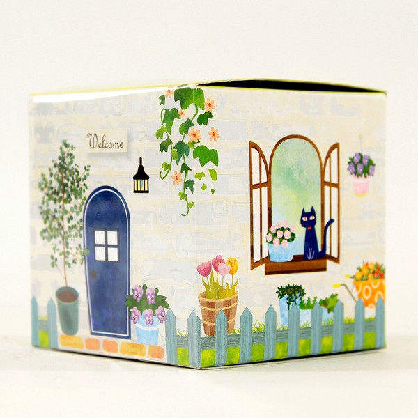 ギフトBOX入り アニマルはんかち パンダ柄 23×23cm 画像