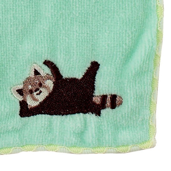 ギフトBOX入り アニマル はんかち レッサーパンダ柄 23×23cm 画像