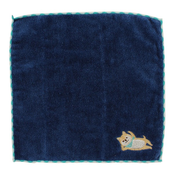 ギフトBOX入り アニマルはんかち 柴犬柄 23×23cm 画像