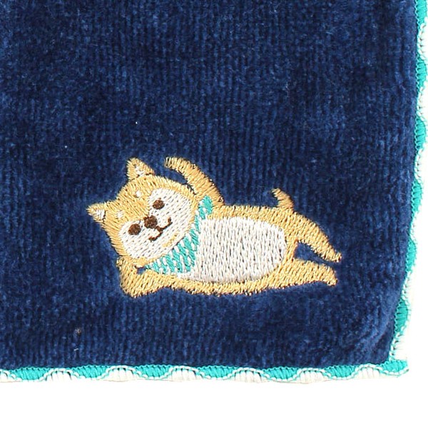 ギフトBOX入り アニマルはんかち 柴犬柄 23×23cm 画像