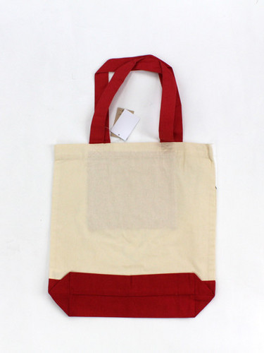 A4サイズのトートバッグ　ストレッチ猫の柄 全体画像