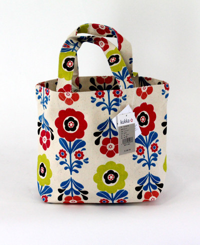 ミニトートバッグ　内ポケット付き カリーナ柄 画像