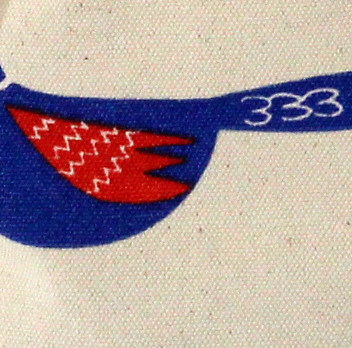 ミニトートバッグ　内ポケット付き　フォーゲルの柄 画像