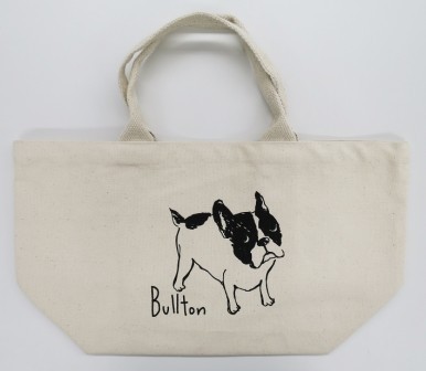 A4サイズが横にゆったり入るトートバッグ　M　ブルトン　ナチュラル 全体画像