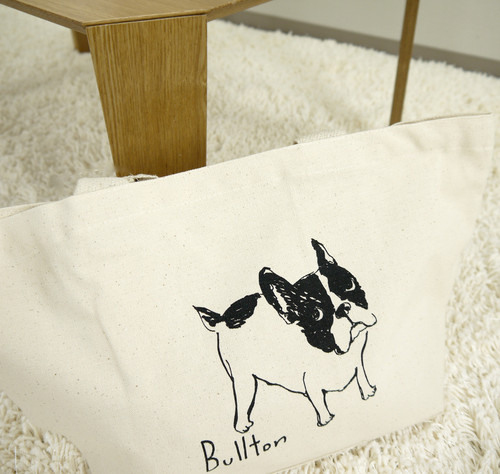 A4サイズが横にゆったり入るトートバッグ　M　ブルトン　ナチュラル 画像