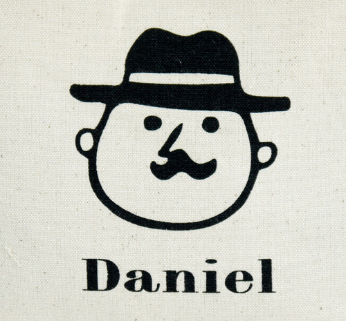 A4サイズが横にゆったり入るトートバッグ M ダニエルスタンプ ナチュラル 画像