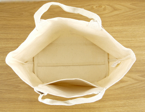 A4サイズが横にゆったり入るトートバッグ M ダニエルスタンプ ナチュラル 画像