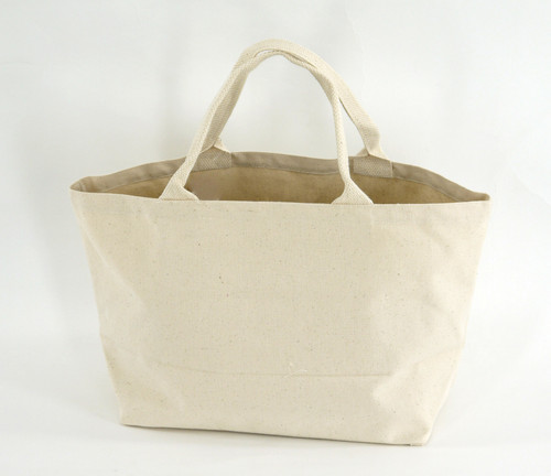 A4サイズが横にゆったり入るトートバッグ　M　マダムグラース　ナチュラル 画像