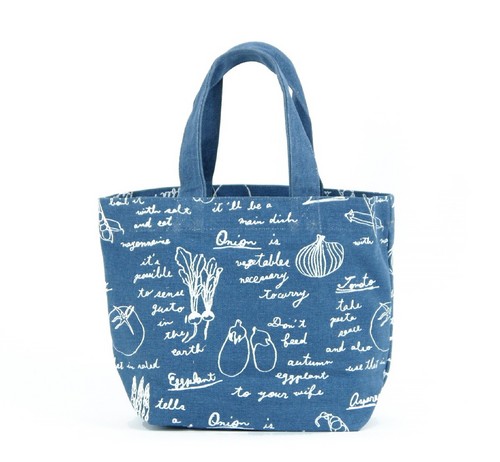 ミニトートバッグ　内ポケット付き　サラダ 全体画像