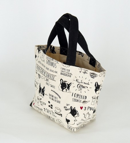 ミニトートバッグ　内ポケット付き　ブルトンカフェIV 画像