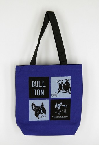 A4サイズのトートバッグ　内ポケット付き　ブルトンシネマBL 全体画像