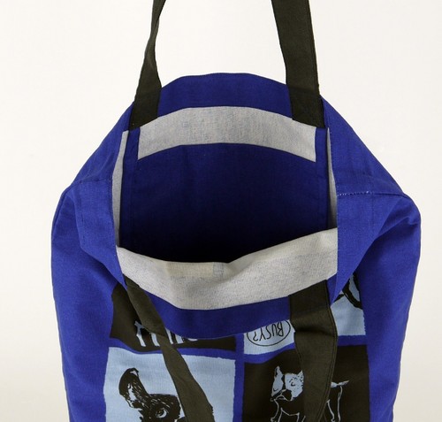 A4サイズのトートバッグ　内ポケット付き　ブルトンシネマBL 画像