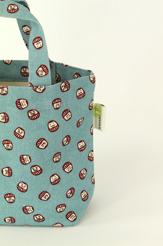 ミニトートバッグ　和風　まめだるま 画像