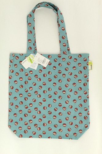 A4サイズのトートバッグ　和風　まめだるま 全体画像