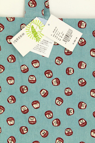 A4サイズのトートバッグ　和風　まめだるま 画像