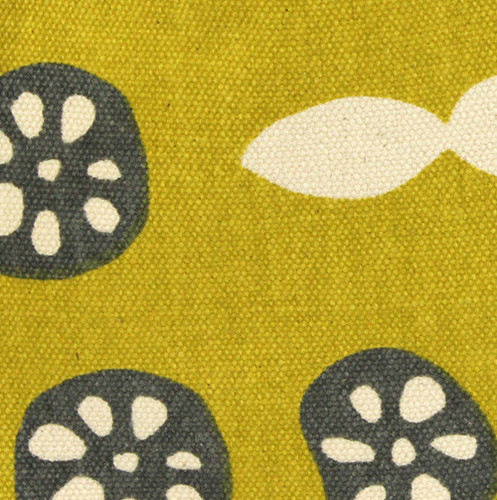 ミニトートバッグ　和風　れんこんの柄 画像