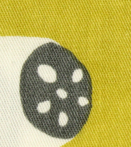 巾着　和風　れんこんの柄 画像