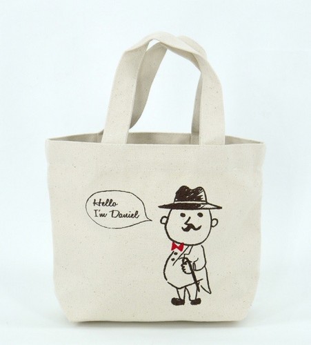 ミニトートバッグ 内ポケット付き ハローダニエル 全体画像