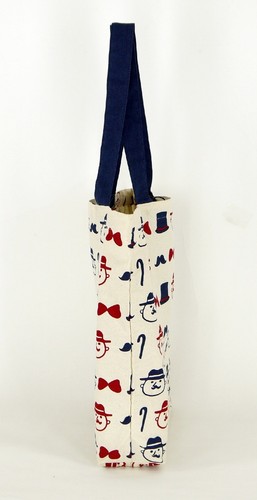 A4サイズのトートバッグ 内ポケット付き ラインダニエル 画像