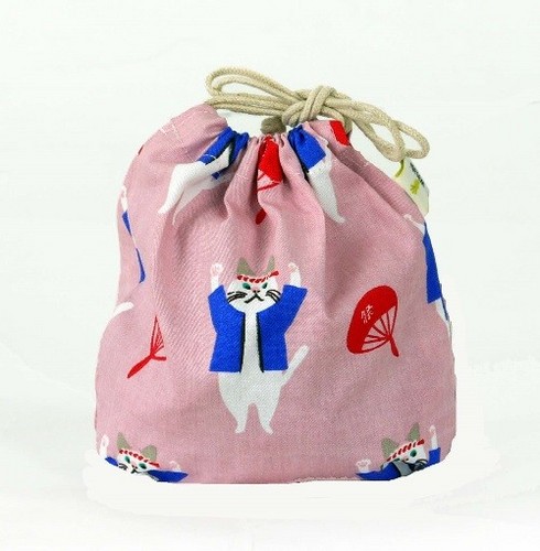 ★巾着袋Sサイズ　小物入れにぴったりなかわいい巾着袋　おまつりたーちゃんPI★ 画像