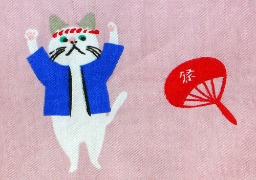 ★巾着袋Sサイズ　小物入れにぴったりなかわいい巾着袋　おまつりたーちゃんPI★ 画像