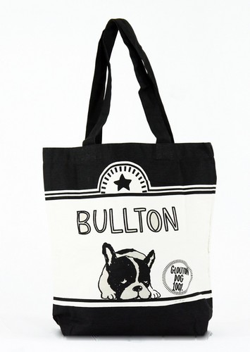 A4サイズのトートバッグ　内ポケット付　アピールブルトンBK 全体画像