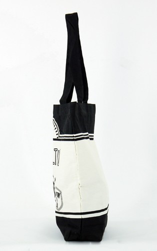 A4サイズのトートバッグ　内ポケット付　アピールブルトンBK 画像