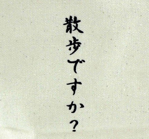 ミニトートバッグ　内ポケット付き　柴田さんさんぽですか 画像