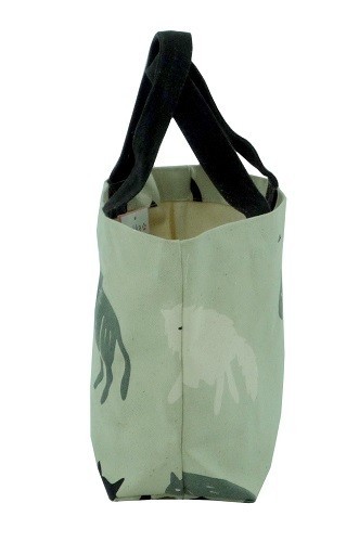 ミニトートバッグ　内ポケット付き　ノースキャットGY 画像