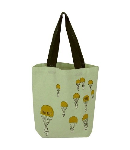 A4サイズのトートバッグ 内ポケット付き ユルパラシュート IV 全体画像