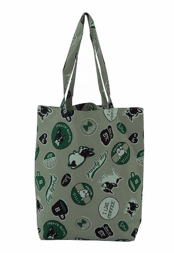 A4サイズのトートバッグ　内ポケット付き　ブルトンワッペンBE 全体画像