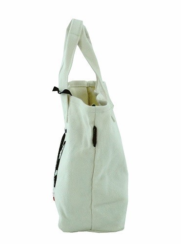 ループ状のもこもこ刺繍：ポコポコ：ミニトートバッグ　内ポケット付き　ブルトンNT 画像