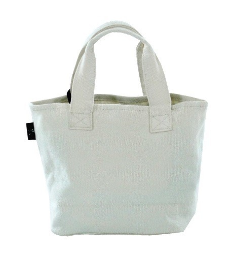 ループ状のもこもこ刺繍：ポコポコ：ミニトートバッグ　内ポケット付き　ブルトンNT 画像