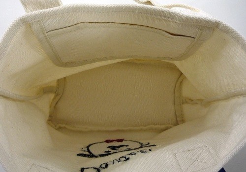 ループ状のもこもこ刺繍 ポコポコミニトートバッグ 内ポケット付き ダニエルNT 画像