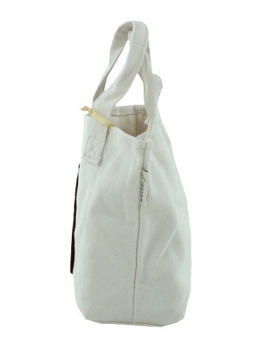 ループ状のもこもこ刺繍：ポコポコミニトートバッグ　内ポケット付き　みやけさんNT 画像