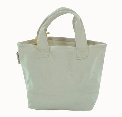 ループ状のもこもこ刺繍：ポコポコミニトートバッグ　内ポケット付き　みやけさんNT 画像