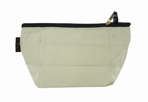 ループ状のもこもこ刺繍：ポコポコマチ付ポーチ　内ポケット付き　ブルトンNT 画像