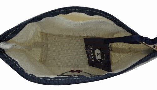 ループ状のもこもこ刺繍 ポコポコマチ付ポーチ 内ポケット付き ダニエルNT 画像