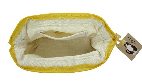 立体刺繍のポコポコワイヤー入りポーチ　みやけさんNT 画像