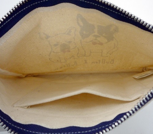 フラットポーチ　トートバッグと柄を合わせるのもオススメ　ブルトンブルタンNT 画像