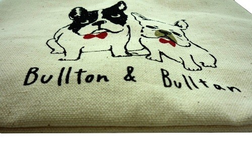 フラットポーチ　トートバッグと柄を合わせるのもオススメ　ブルトンブルタンNT 画像