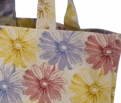 ミニトートバッグ 内ポケット付き フラワードリームPK 画像