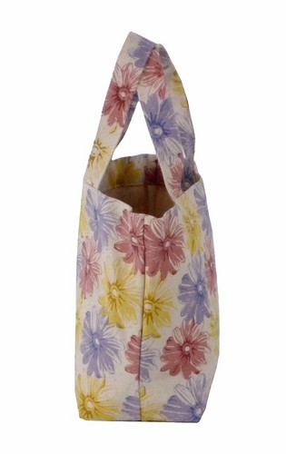 ミニトートバッグ 内ポケット付き フラワードリームPK 画像