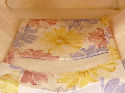 ミニトートバッグ 内ポケット付き フラワードリームPK 画像