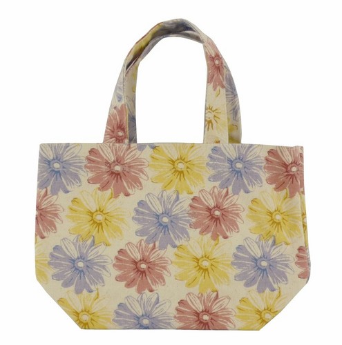 ミニトートバッグ 内ポケット付き フラワードリームPK 画像